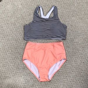 High waisted bikini set
